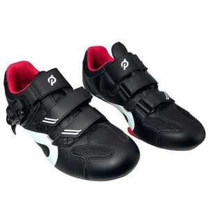 Peloton Altos Cycling Bike Shoes womans 8 Bike /Bike+ 
39 red black athletic